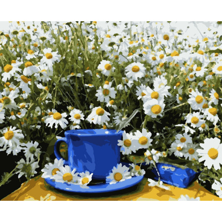 Картина за номерами Сніданок у ромашках (PN5517) 40*50 см. 