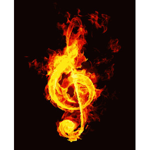 Картина по номерам Ключ к музыке (PNX1420) 50*60 см.