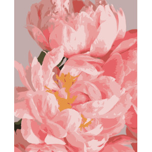 Картина за номерам Ніжні півонії (PNX1970) 50*60 см.