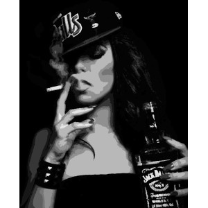 Картина по номерам Вечеринка с Jack Daniels (PN0419) 40*50 см.