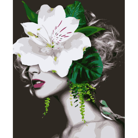 Картина за номерами Ніжна квітка (PNX7610) 50*60 см.