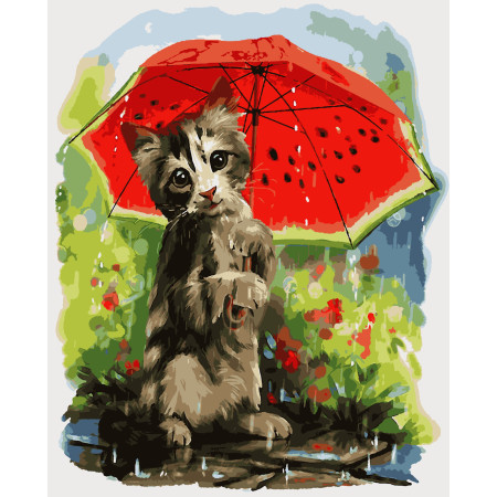 Картина за номерами Дощик (PNX3201) 50*60 см.  