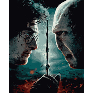 Картина по номерам Гарри Поттер. Противостояние (PN9000) 40*50 см.