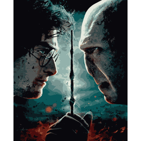Картина за номерами Гаррі Поттер. Протистояння (PNX9000) 50*60 см.