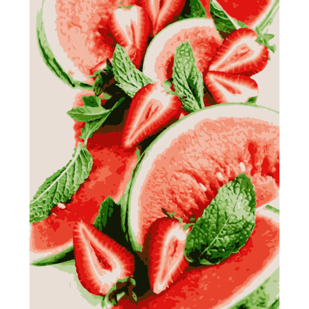 Картина за номерами Кавунчики (PNX3333) 50*60 см.  