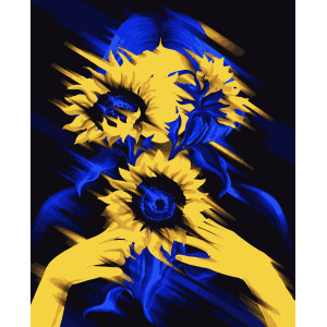 Картина по номерам Соняхи @pollypop92 (PN5391) 40*50 см.