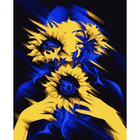 Картина по номерам Соняхи @pollypop92 (PN5391) 40*50 см.