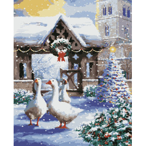 Картина за номерами Гуси (PNX8562) 50*60 см. 