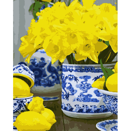 Картина за номерами Яскравий букет (PNX1950) 50*60 см. 