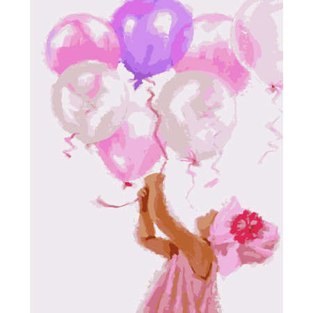 Картина за номерами Дівчинка (PNX1105) 50*60 см. 