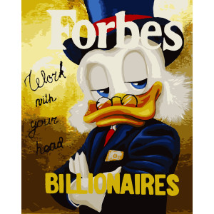 Картина по номерам Скрудж Форбс (с золотой краской) (PN2011) 40*50 см.