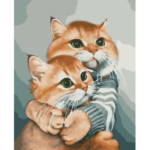 Картина за номерами Обіймашки (PNX6902) 50*60 см.