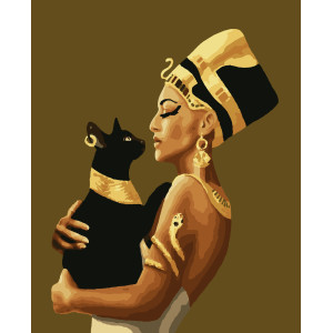 Картина за номерами Клеопатра (з металізованими фарбами) (PNX6131) 50*60 см. 