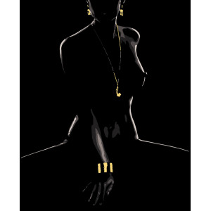 Картина за номерами Сексуальність (з золотими фарбами) (PNX6151) 50*60 см.