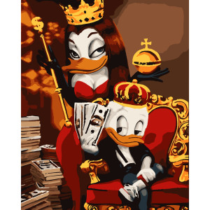 Картина по номерам Rich family (с золотой краской) (PNX2013) 50*60 см.