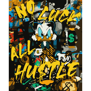 Картина по номерам Скрудж (с золотой краской) (PNX2018) 50*60 см.