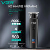 Триммер для волос VGR V-937, с USB-кабелем для зарядки, светодиодным дисплеем, 3 насадками