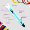 3D ручка Smart 3D Pen 2 c LCD дисплеем. Цвет: голубой