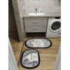 Набор для ванной комнаты Home style, набор из двух ковриков 100х60 и 60х50 см 