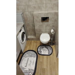 Набор для ванной комнаты Home style, набор из двух ковриков 100х60 и 60х50 см . Photo 3
