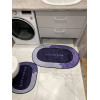Набор для ванной комнаты Lilac purple, набор из двух ковриков 100х60 и 60х50 см 