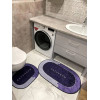 Набор для ванной комнаты Lilac purple, набор из двух ковриков 100х60 и 60х50 см 