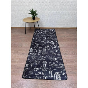  Килимок для кухні Cups on black в різних розмірах