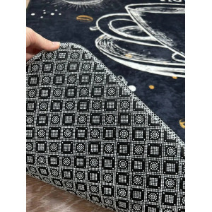  Килимок для кухні Cups on black в різних розмірах. Photo 2