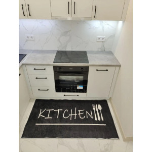  Килимок для кухні Kitchen in black в різних розмірах