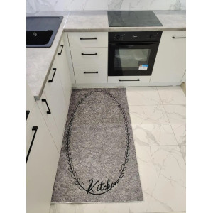  Килимок для кухні Oval on gray в різних розмірах
