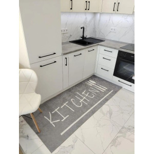  Килимок для кухні Kitchen on gray в різних розмірах
