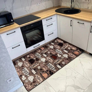  Килимок для кухні Coffee brown в різних розмірах. Photo 3