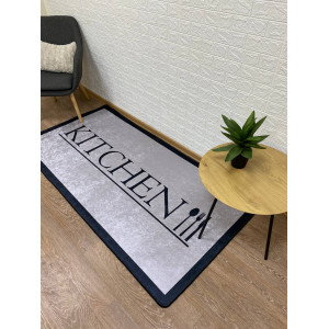  Килимок для кухні Kitchen on gray framed в різних розмірах